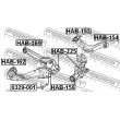 FEBEST HAB-225 - Douille de palier, bras transversal