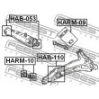 FEBEST HARM-10 - Silent bloc de suspension (train avant)