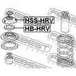 FEBEST HB-HRV - Appareil d'appui à balancier, coupelle de suspension