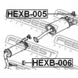 FEBEST HEXB-006 - Kit d'assemblage, système d'échappement