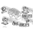 FEBEST HM-072 - Suspension, boîte automatique