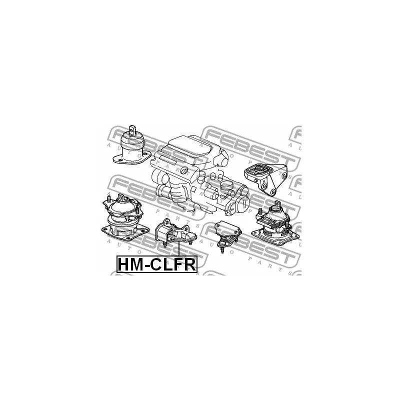 Suspension, boîte automatique FEBEST HM-CLFR - Visuel 2