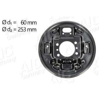 Tole de recouvrement, tambour de frein AIC 70743 pour KIA RIO 1.4 CVVT - 109cv Tole de recouvrement, tambour de frein AIC 70743 pour KIA RIO 1.4 CVVT - 109cv