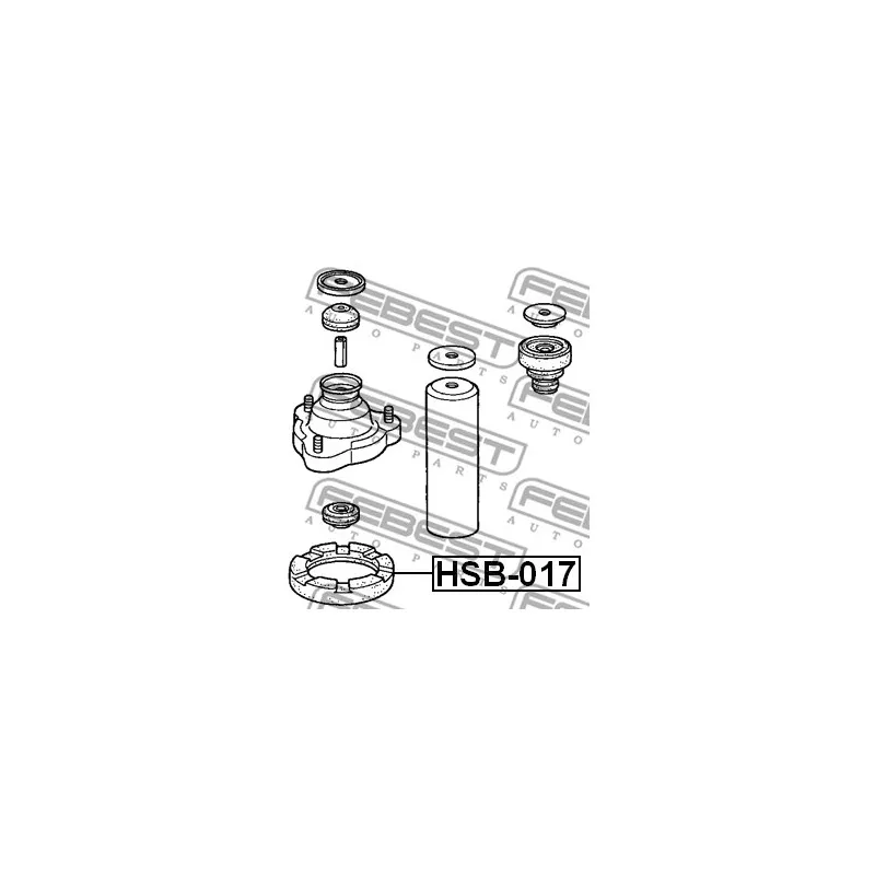Patin de ressort FEBEST HSB-017 - Visuel 1