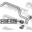 FEBEST HSB-029 - Suspension, stabilisateur