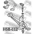 FEBEST HSB-032 - Suspension, stabilisateur