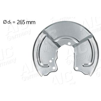 Déflecteur, disque de frein arrière gauche AIC OEM 7769903
