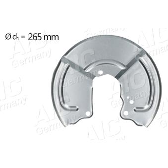 Déflecteur, disque de frein arrière droit AIC OEM 7769904