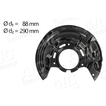 Déflecteur, disque de frein avant droit AIC 71379