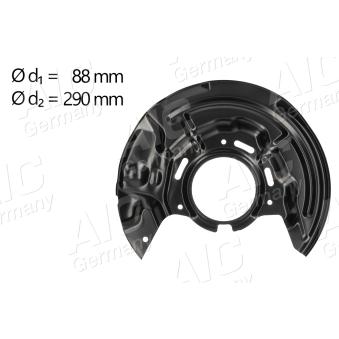 Déflecteur, disque de frein avant gauche AIC 71386
