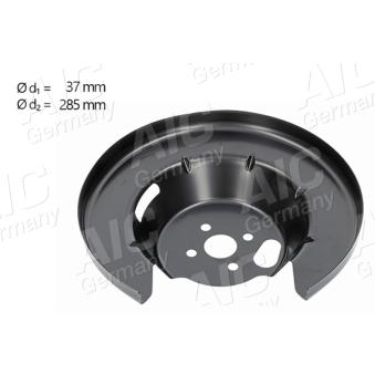 Déflecteur, disque de frein arrière gauche AIC 71419