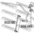 FEBEST HSB-GE6 - Suspension, stabilisateur