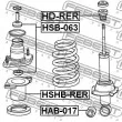 FEBEST HSHB-RER - Bouchon de protection/soufflet, amortisseur