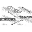 FEBEST HYAB-ACRRB - Silent bloc de suspension (train arrière)