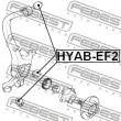 FEBEST HYAB-EF2 - Douille de palier, bras transversal