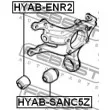 FEBEST HYAB-ENR2 - Douille de palier, bras transversal