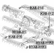 FEBEST HYAB-H1R2 - Silent bloc de suspension (train arrière)