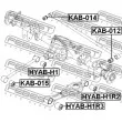 FEBEST HYAB-H1R3 - Silent bloc de suspension (train arrière)