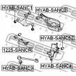 FEBEST HYAB-SANC1 - Silent bloc de suspension (train arrière)
