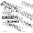 FEBEST HYAB-SFR2 - Silent bloc de suspension (train arrière)