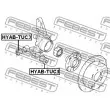 FEBEST HYAB-TUC3 - Douille de palier, bras transversal