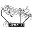 FEBEST ISAB-008 - Silent bloc de suspension (train arrière)
