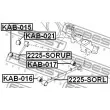 FEBEST KAB-021 - Silent bloc de suspension (train arrière)