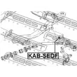 FEBEST KAB-SEDF - Silent bloc de suspension (train avant)