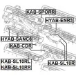 FEBEST KAB-SL10RL - Silent bloc de suspension (train arrière)