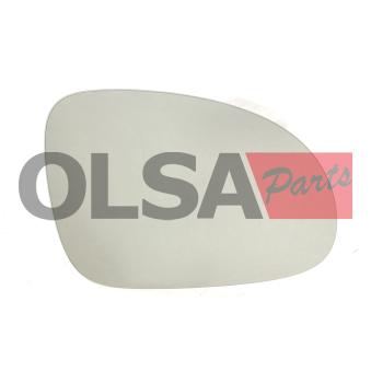 Verre de rétroviseur, rétroviseur extérieur AIC 75407