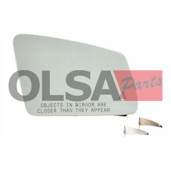 Verre de rétroviseur, rétroviseur extérieur AIC 75409