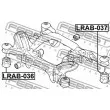 FEBEST LRAB-037 - Suspension, corps de l'essieu