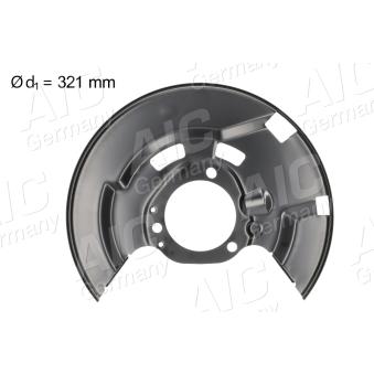 Déflecteur, disque de frein avant droit AIC 75596