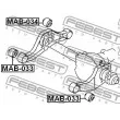 FEBEST MAB-034 - Suspension, Différentiel