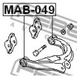 FEBEST MAB-049 - Silent bloc de suspension (train arrière)