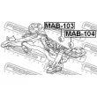 FEBEST MAB-103 - Suspension, Différentiel