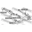 FEBEST MAB-107 - Silent bloc de suspension (train arrière)