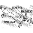 FEBEST MAB-5EA3 - Suspension, corps de l'essieu