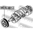 FEBEST MDS-4B12 - Poulie, vilebrequin