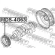 FEBEST MDS-4G63 - Poulie, vilebrequin