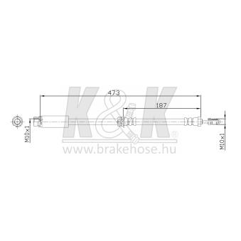 Flexible de frein K&K [FT0240]