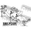 FEBEST MM-PD8R - Support moteur