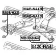 FEBEST MSB-033 - Suspension, corps de l'essieu