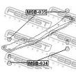 FEBEST MSB-034 - Suspension, corps de l'essieu