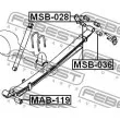 FEBEST MSB-036 - Coussinet de palier, ressort à lames