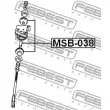 FEBEST MSB-038 - Silent bloc de suspension (train avant)