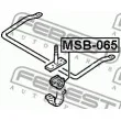 FEBEST MSB-065 - Coussinet de palier, stabilisateur