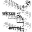 FEBEST MSB-736 - Suspension, jambe d'essieu