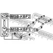 FEBEST MSB-KBF1 - Suspension, corps de l'essieu