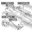 FEBEST MSB-V75LWR - Suspension, corps de l'essieu